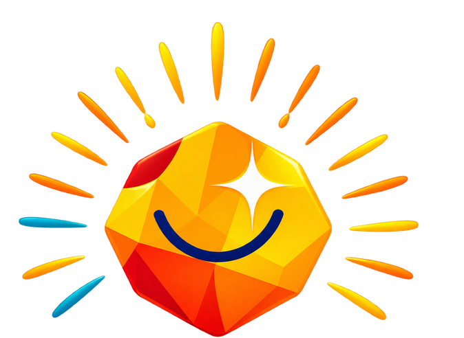 Gem Smiles Foundation — a smiling faceted gem